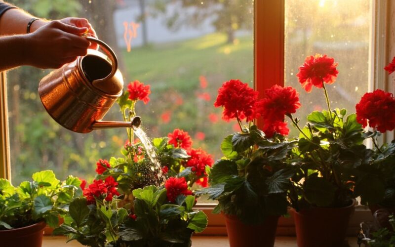 year round blooming geraniums