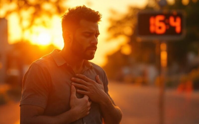 afternoon heat impacts heart function