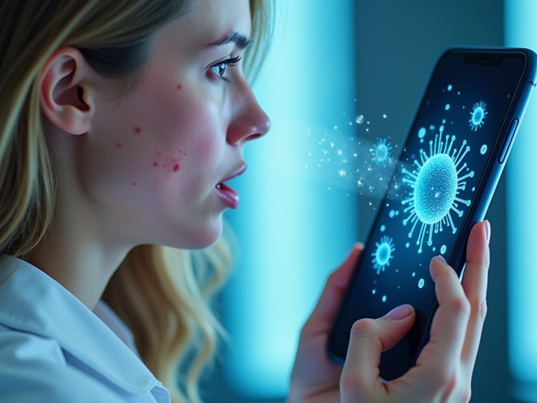 bacteria trapping oil triggering skin transferring smartphone