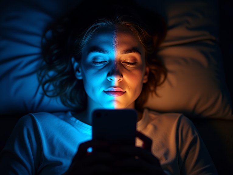 blue light disrupts melatonin production