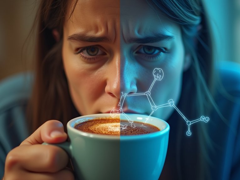 caffeine amplifies stress hormone impact