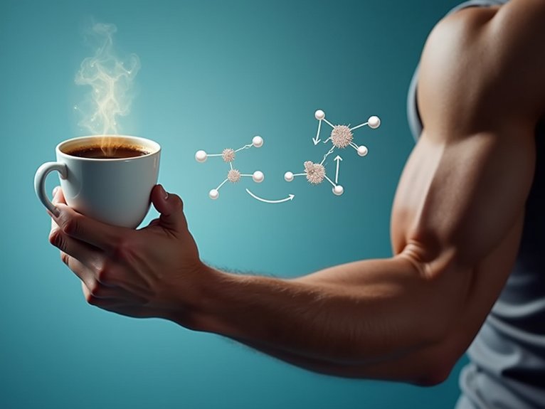 caffeine enhances muscle protein synthesis