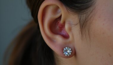ear piercing infection warning