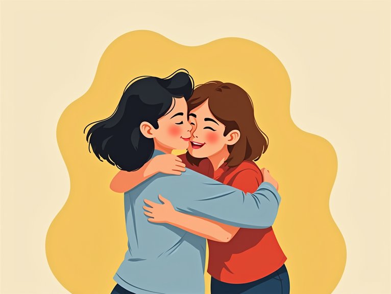 hug type impacts physiology context