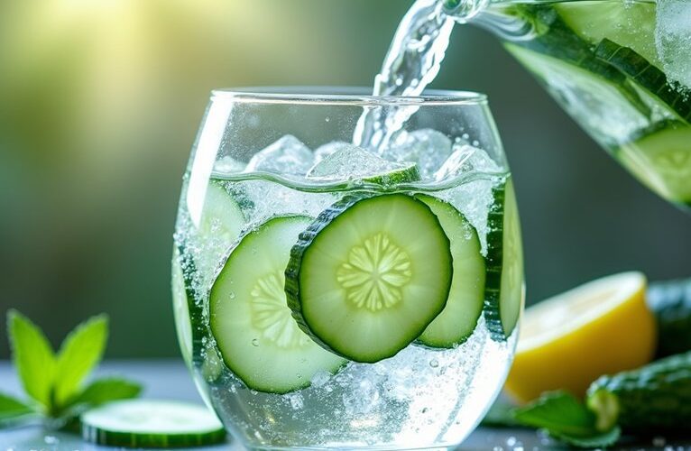 hydrating cleansing refreshing cucumber detox water