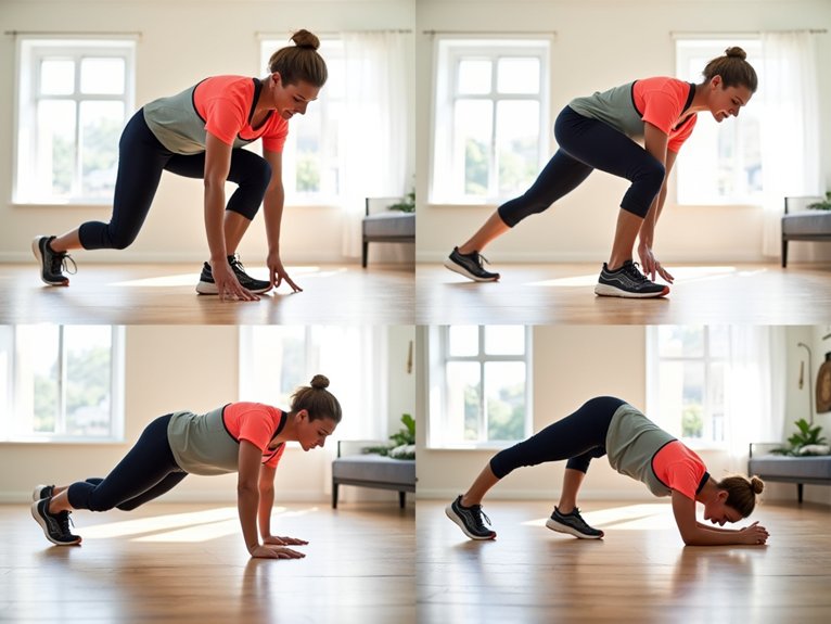 joint friendly modified burpees