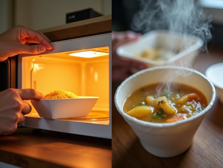 microwave hazards with styrofoam and paper