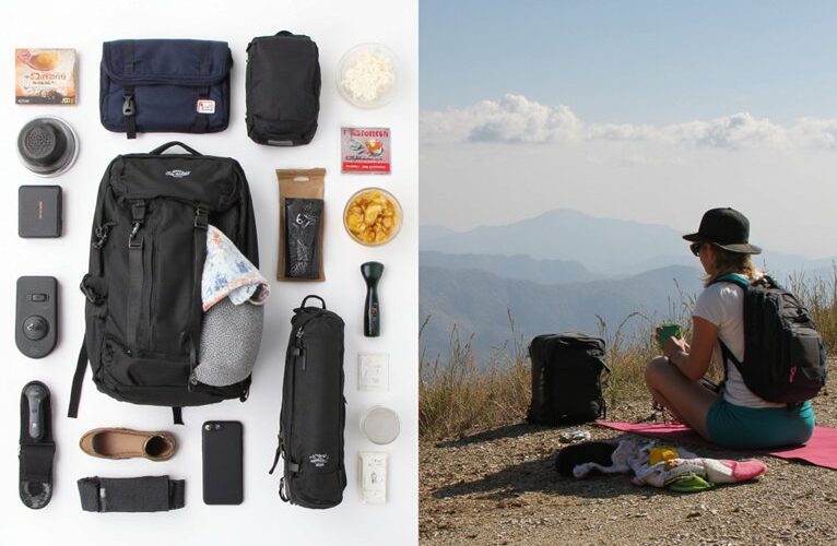 minimalist packing healthy travel routine