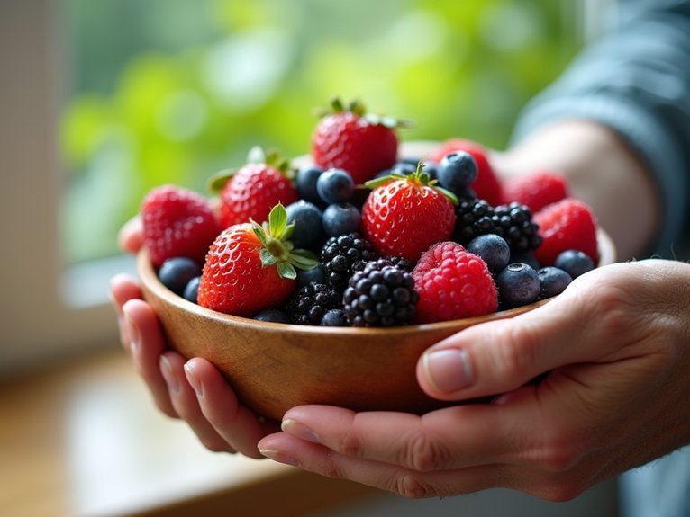 neuroprotective antioxidant rich berry consumption