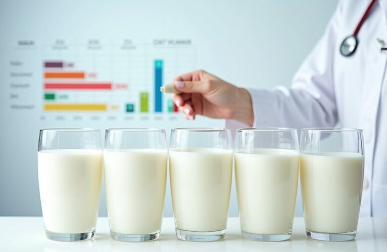 nutrient composition varies by milk type