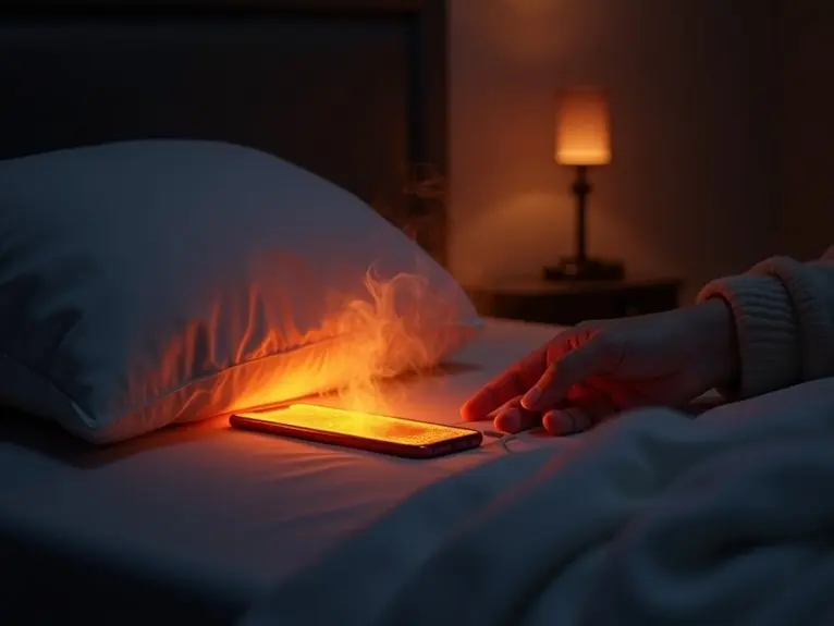 overheating smartphones under pillows hazardous