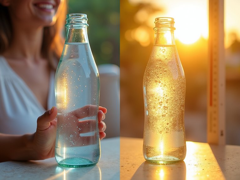 plastic taste from sun exposure