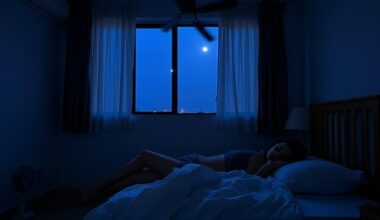 sleep hindered by hot nights
