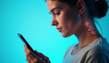 tech neck and facial acne