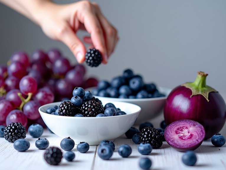 antioxidant rich brain boosting purple and blue foods
