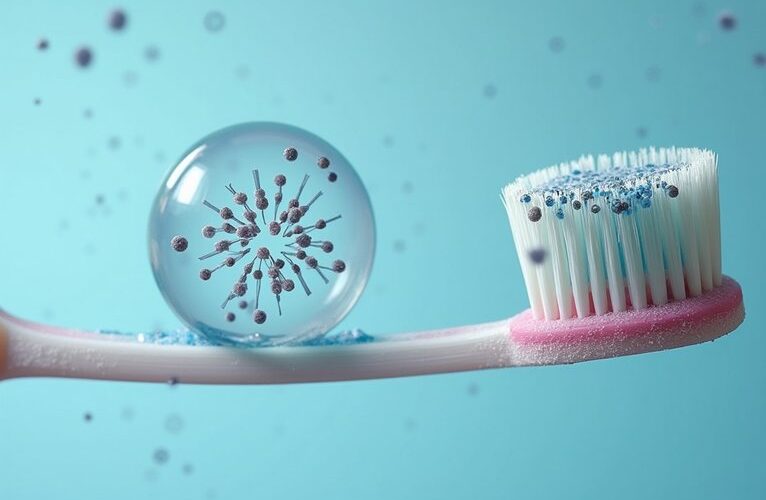 bacteria rapidly colonize used toothbrushes