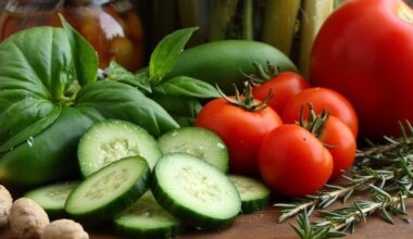 canning cucumbers and tomatoes