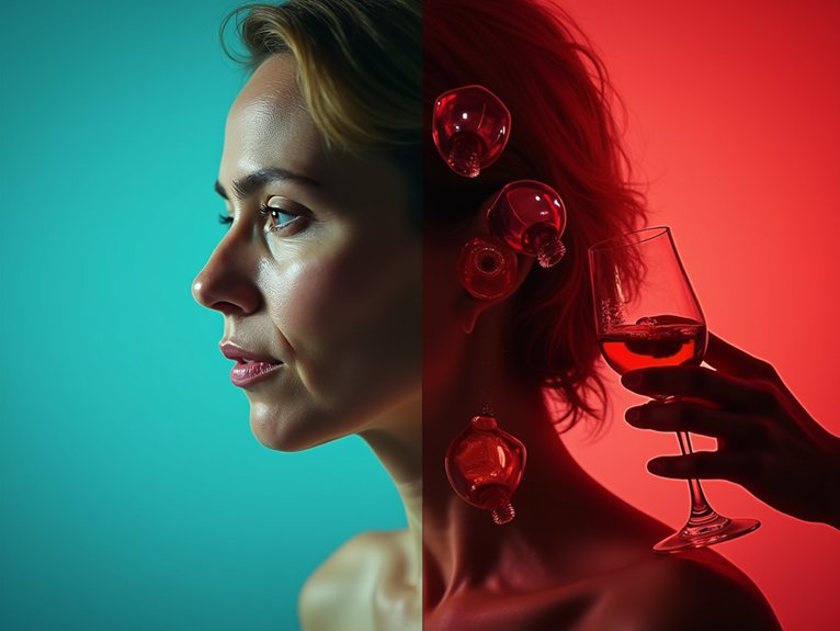 dehydration aging redness vitamin depletion