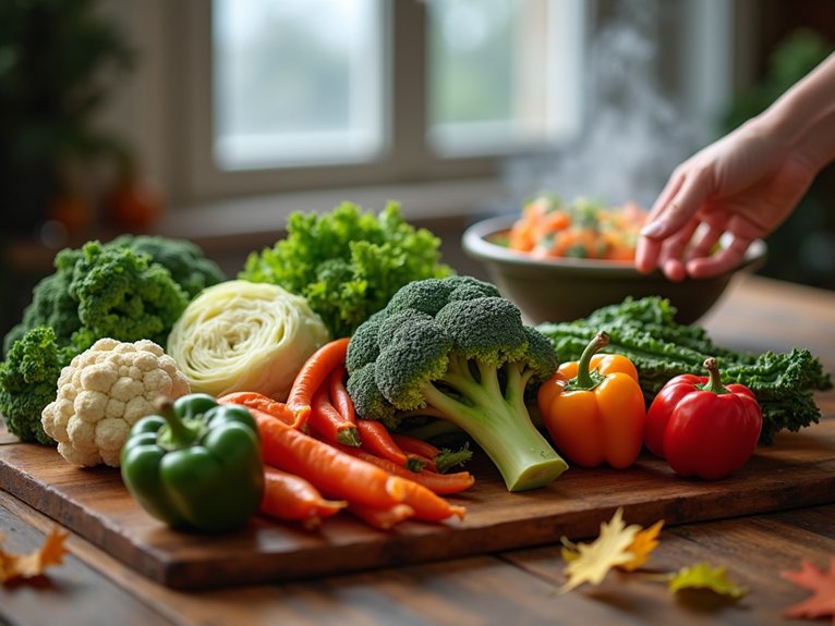 digestion taxing raw veggies in cooler weather