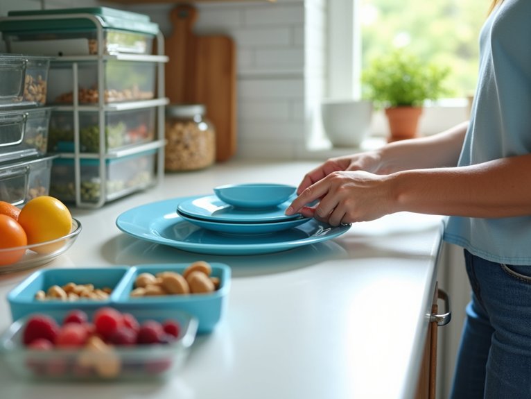 environmental restructuring for portion control