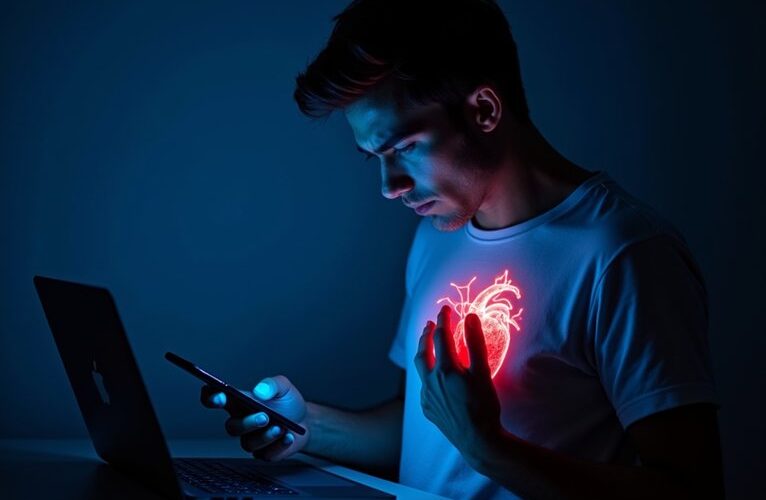 excessive digital device threatens heart health