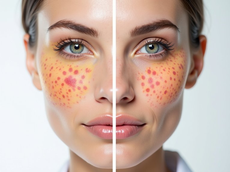 facial discoloration cholesterol health indicators