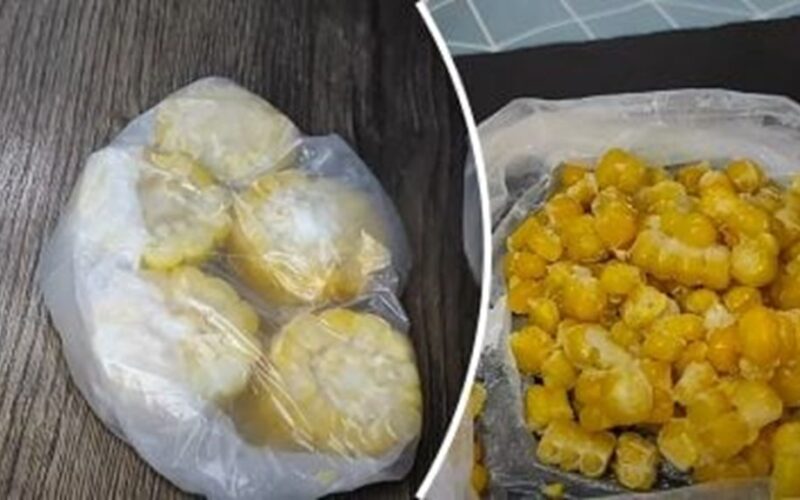 freeze fresh corn storeless