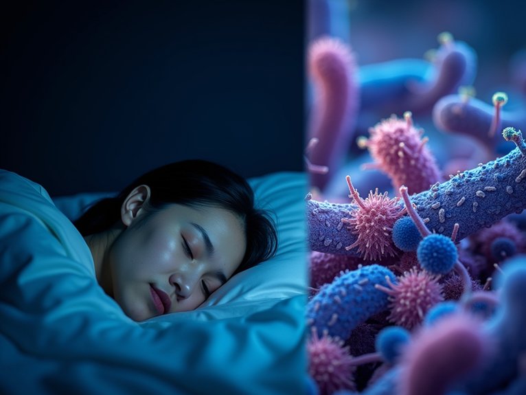 gut microbiome influences sleep architecture
