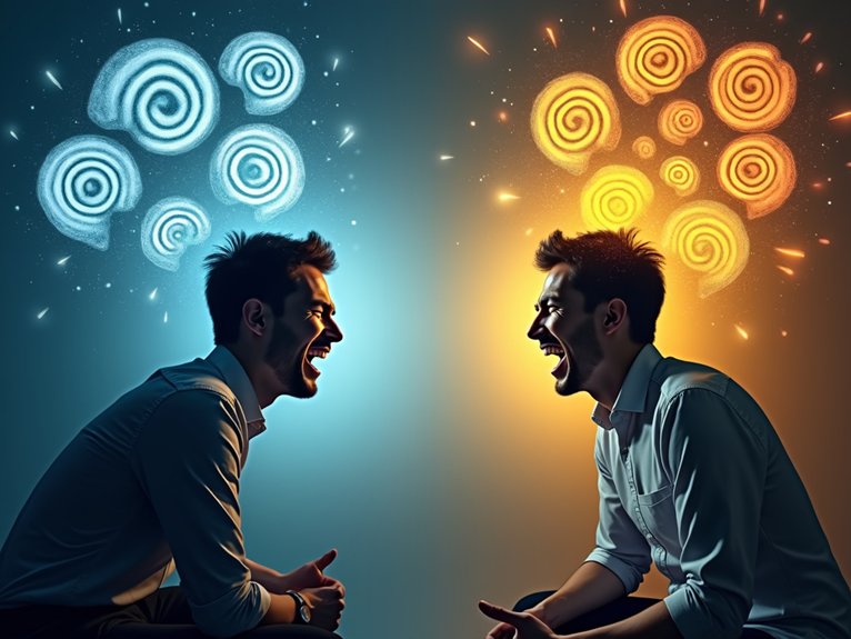 laughter disrupts anxious thought cycles