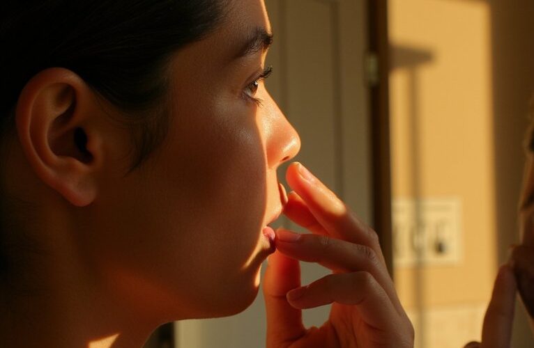 mirror reveals vitamin deficiency