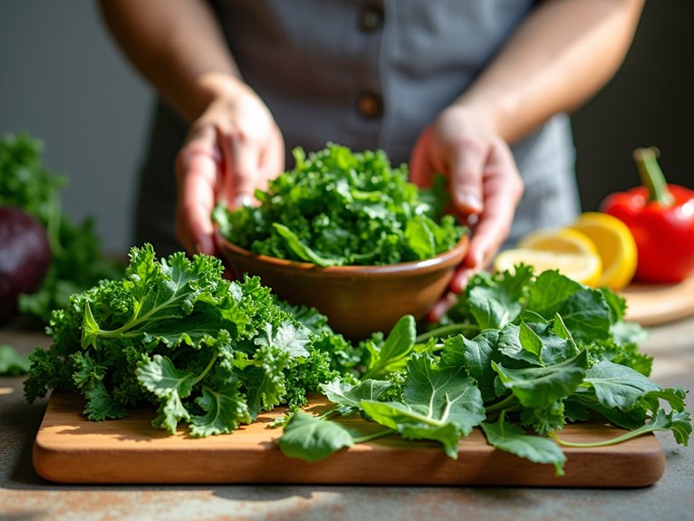 nutrient rich raw leafy greens