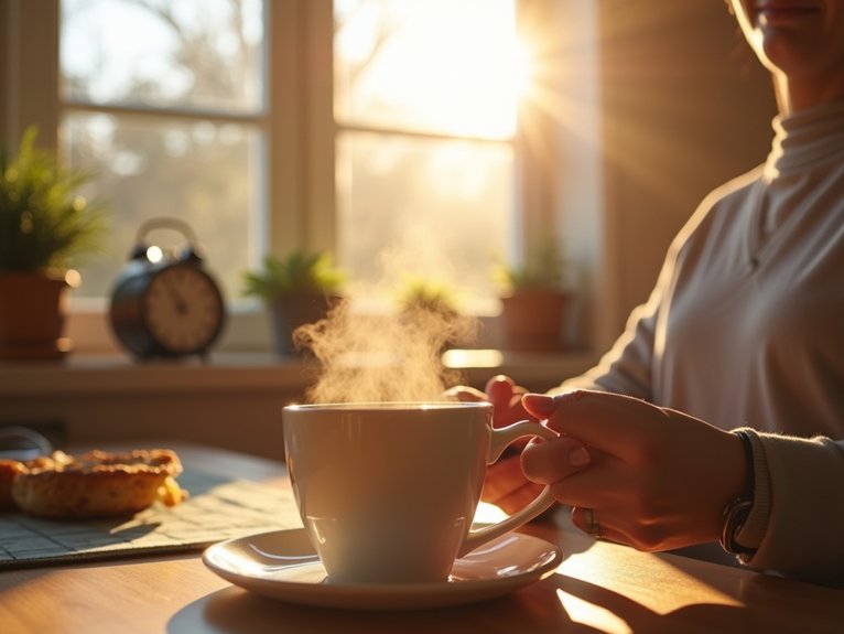 optimal caffeine intake window timing
