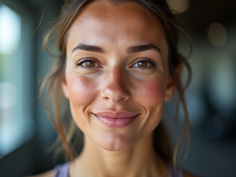 premature aging from makeup workouts