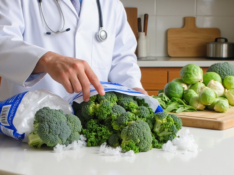 stroke prevention through frozen greens