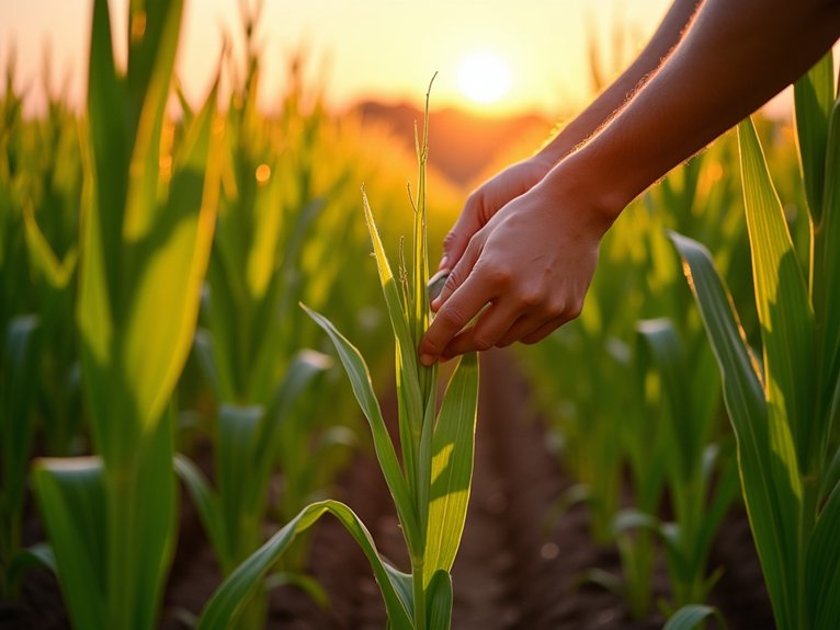 sustainable young corn farming benefits