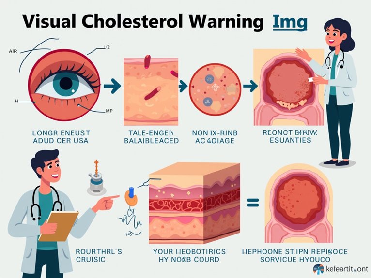 visible cholesterol warning signs