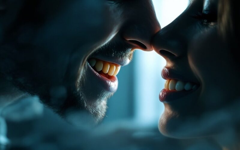 kissing improves dental health