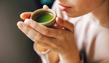 woman drank matcha 30 days