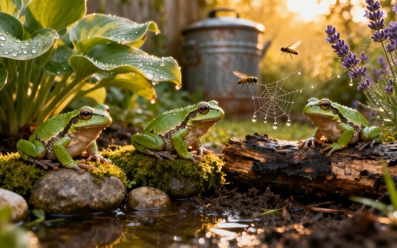 attract frogs eliminate pests