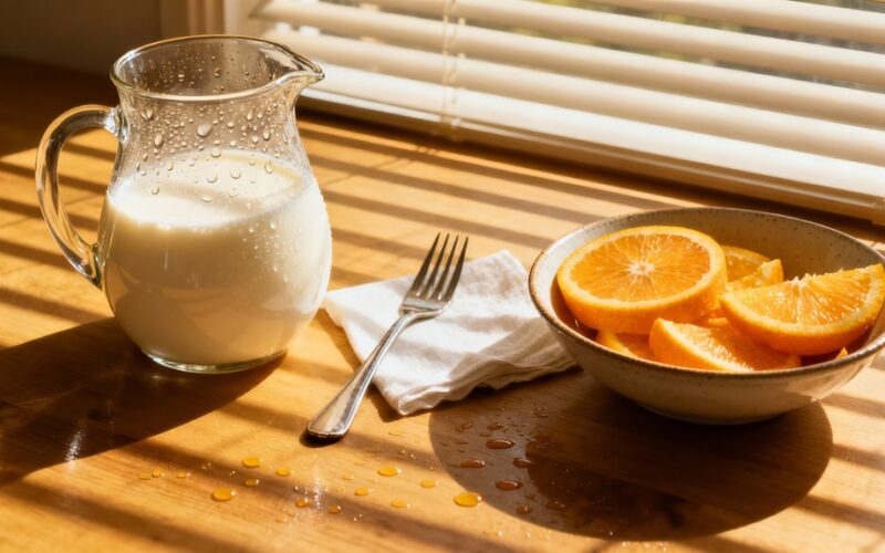 avoid citrus with dairy timing