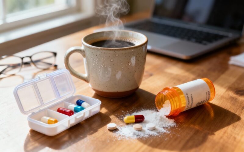 avoid coffee with these vitamins