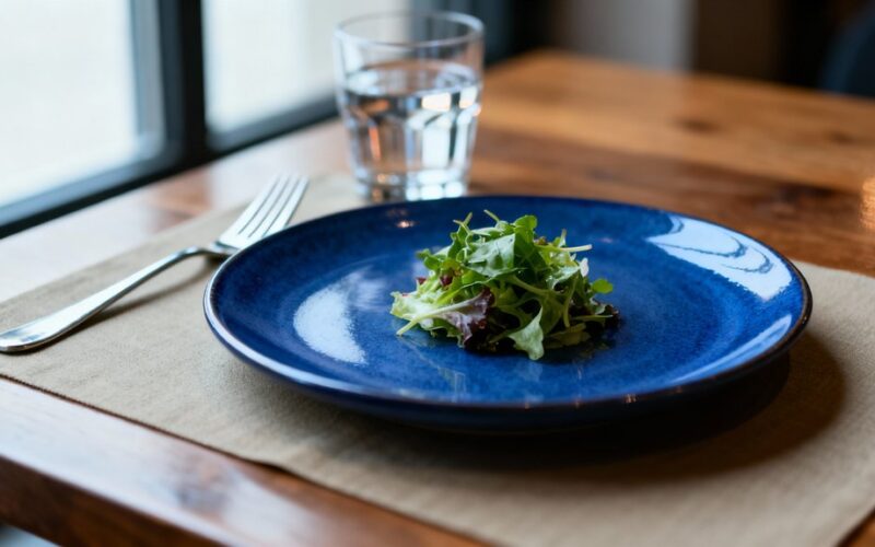 blue plates reduce appetite