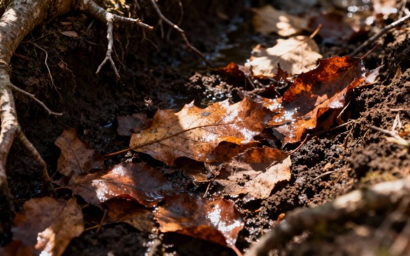 bury leaves enrich soil