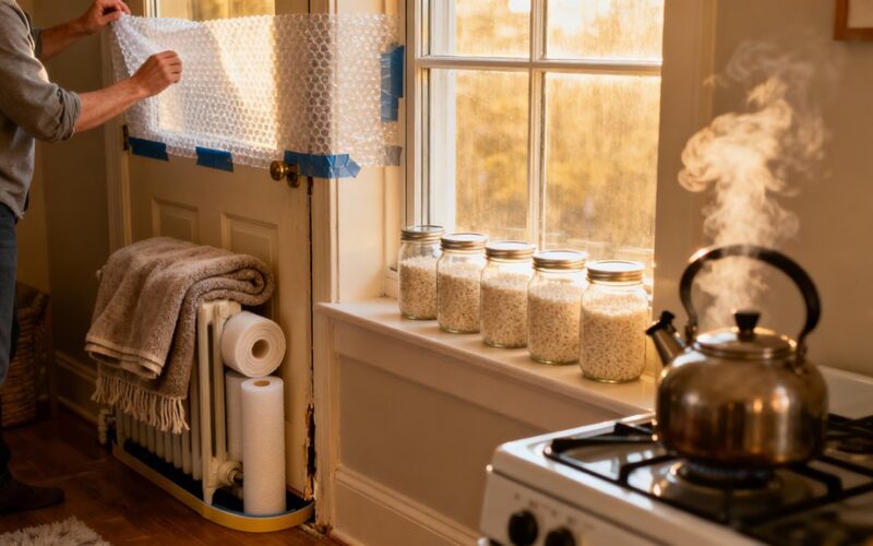 cheap diy winter apartment insulation