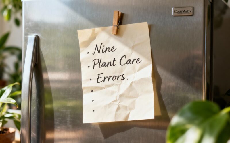 common houseplant care mistakes