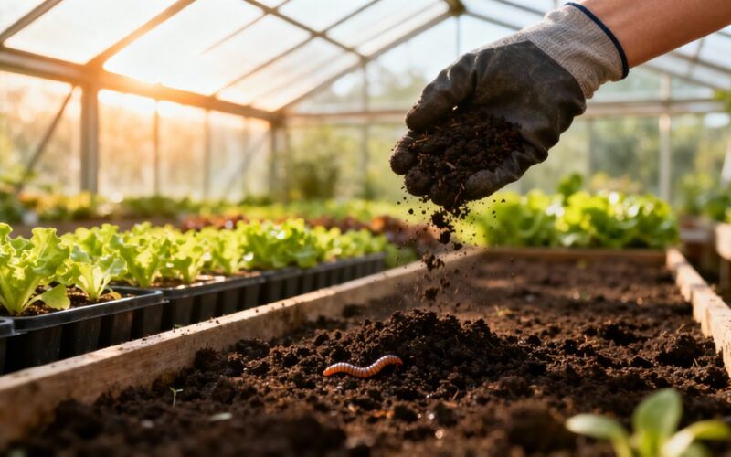 compost rich organic matter amendment