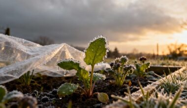 cover tender plants before frost