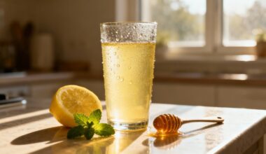 drink warm lemon water