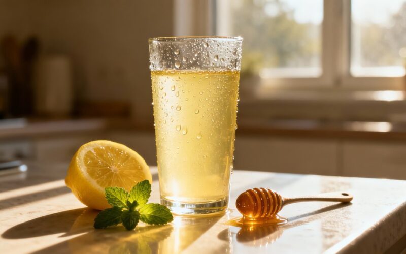 drink warm lemon water