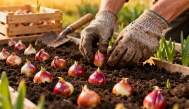 gardener s effective tulip planting